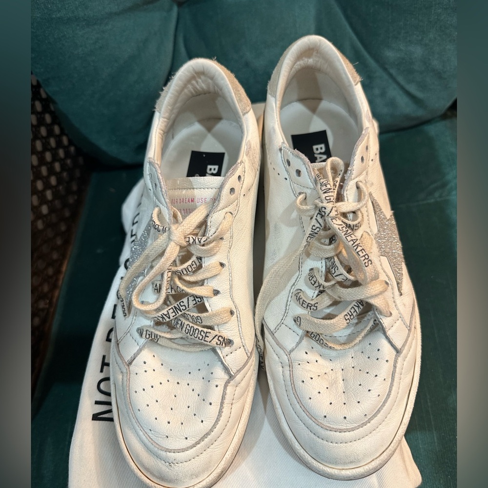 Golden Goose Ballstar metallic leather Women's Sneakers size 8 - Picture 4 of 7